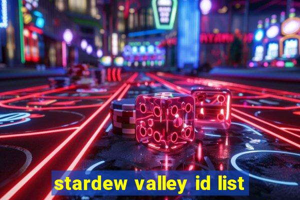 stardew valley id list